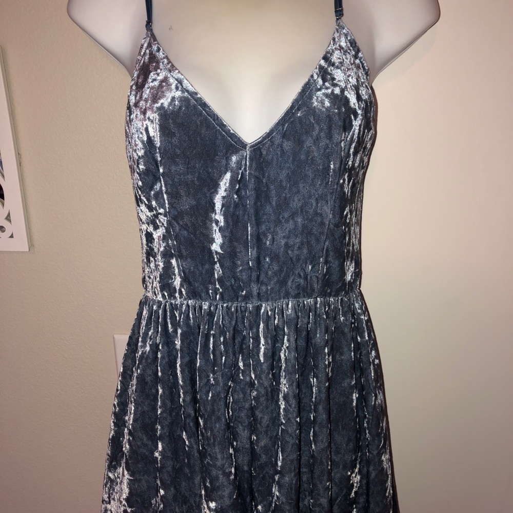 LA heats suede romper